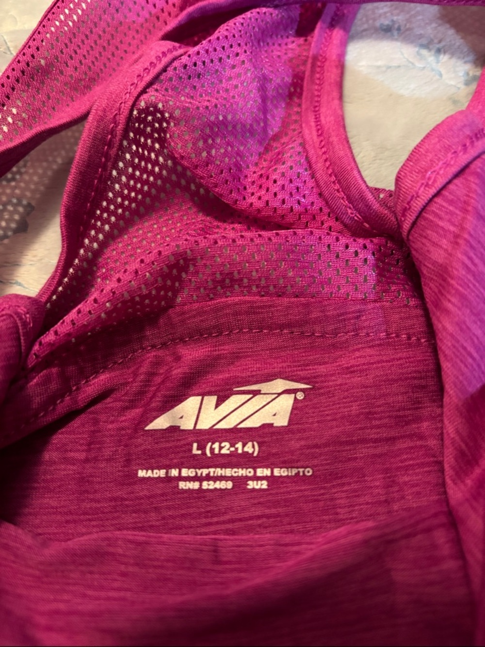 Women’s Fuchsia Racerback Performance Tank - Picture 2 of 3